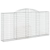 VidaXL Schanskorven 4 st gewelfd 300x30x140 160 cm ijzer