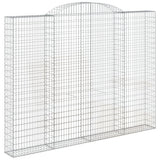 VidaXL Schanskorven 5 st gewelfd 300x30x220 240 cm ijzer - afbeelding 3