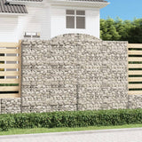 VidaXL Schanskorven 5 st gewelfd 300x30x220 240 cm ijzer - afbeelding 1