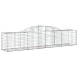 VidaXL Schanskorven 8 st gewelfd 300x50x60 80 cm gegalvaniseerd ijzer - afbeelding 3
