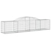 VidaXL Schanskorven 13 st gewelfd 300x50x60 80 cm gegalvaniseerd ijzer