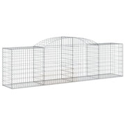 VidaXL Schanskorven 2 st gewelfd 300x50x80 100 cm gegalvaniseerd ijzer - afbeelding 3