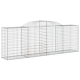 VidaXL Schanskorven 2 st gewelfd 300x50x80 120 cm ijzer - afbeelding 3