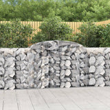VidaXL Schanskorven 6 st gewelfd 300x50x100 120 cm ijzer - afbeelding 1