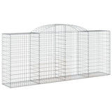 VidaXL Schanskorven 4 st gewelfd 300x50x120 140 cm ijzer - afbeelding 3