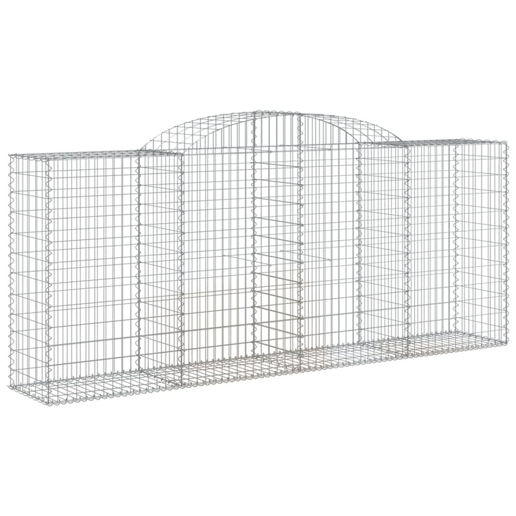VidaXL Schanskorven 4 st gewelfd 300x50x120 140 cm ijzer