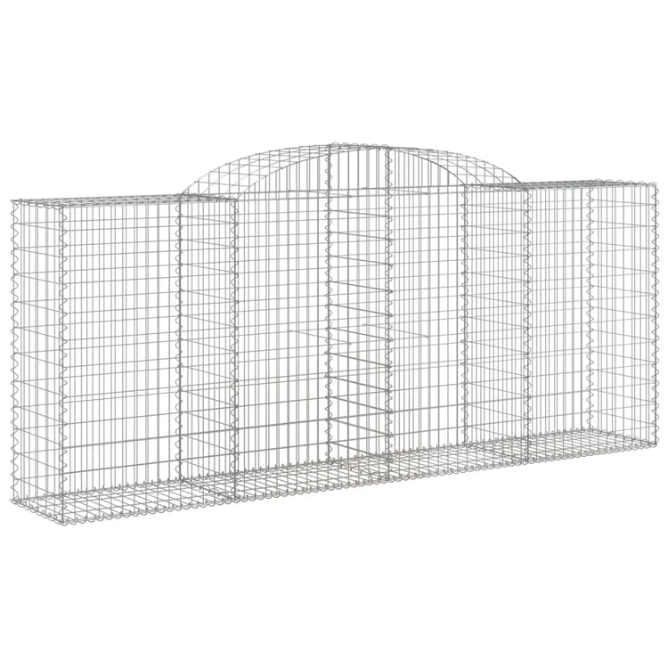 VidaXL Schanskorven 5 st gewelfd 300x50x120 140 cm ijzer