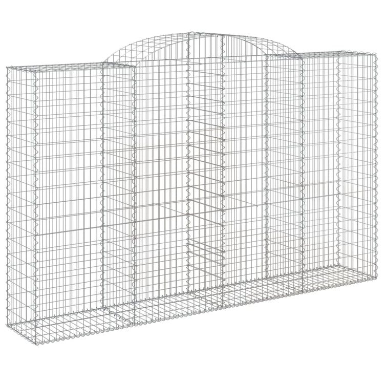 VidaXL Schanskorven 5 st gewelfd 300x50x180 200 cm ijzer
