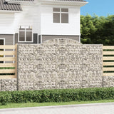 VidaXL Schanskorven 5 st gewelfd 300x50x180 200 cm ijzer - afbeelding 1