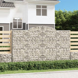 VidaXL Schanskorven 6 st gewelfd 300x50x180 200 cm ijzer - afbeelding 1