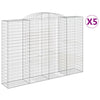 VidaXL Schanskorven 5 st gewelfd 300x50x200 220 cm ijzer