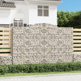 VidaXL Schanskorven 5 st gewelfd 300x50x200 220 cm ijzer - afbeelding 1