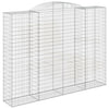 VidaXL Schanskorven 4 st gewelfd 300x50x220 240 cm ijzer
