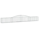 VidaXL Schanskorven 5 st gewelfd 400x30x40 60 cm ijzer - afbeelding 3