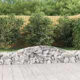 VidaXL Schanskorven 5 st gewelfd 400x30x40 60 cm ijzer - afbeelding 1