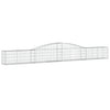 VidaXL Schanskorven 7 st gewelfd 400x30x40 60 cm ijzer
