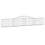 VidaXL Schanskorven 4 st gewelfd 400x30x60 80 cm ijzer - afbeelding 3