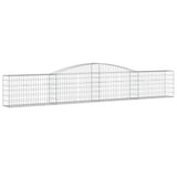 VidaXL Schanskorven 6 st gewelfd 400x30x60 80 cm ijzer - afbeelding 3