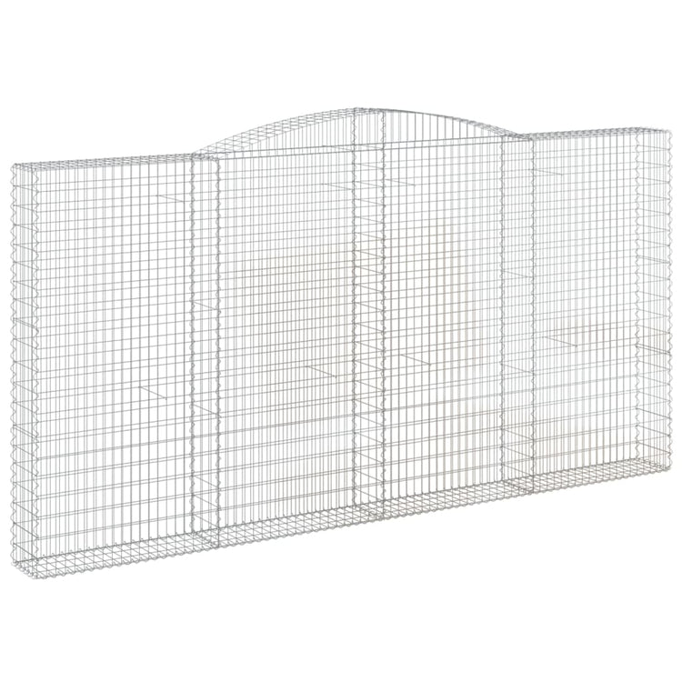VidaXL Schanskorven 2 st gewelfd 400x30x200 220 cm ijzer