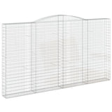 VidaXL Schanskorven 2 st gewelfd 400x30x220 240 cm ijzer - afbeelding 3