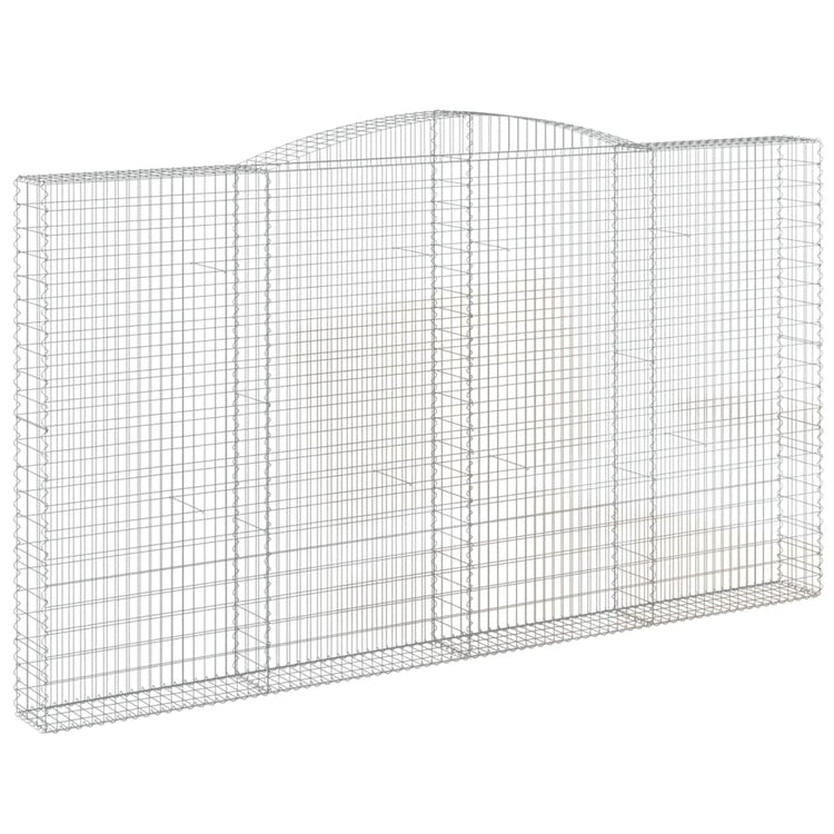 VidaXL Schanskorven 3 st gewelfd 400x30x220 240 cm ijzer