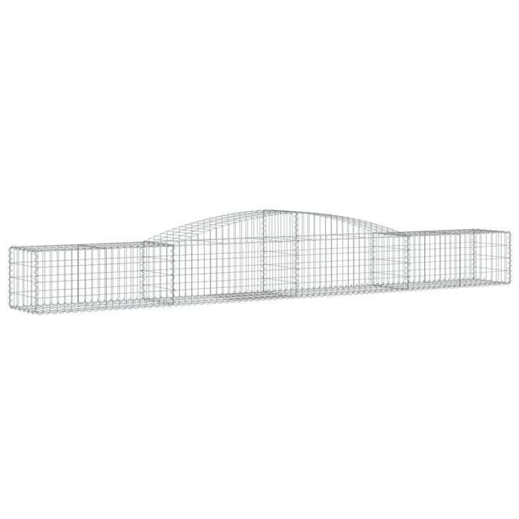 VidaXL Schanskorven 6 st gewelfd 400x50x40 60 cm ijzer