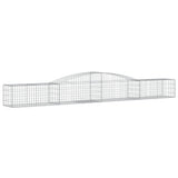 VidaXL Schanskorven 7 st gewelfd 400x50x40 60 cm ijzer - afbeelding 3