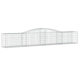 VidaXL Schanskorven 3 st gewelfd 400x50x60 80 cm gegalvaniseerd ijzer - afbeelding 3