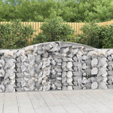 VidaXL Schanskorven 7 st gewelfd 400x50x100 120 cm ijzer - afbeelding 1
