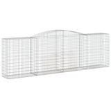 VidaXL Schanskorven 5 st gewelfd 400x50x120 140 cm ijzer - afbeelding 3