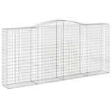 VidaXL Schanskorven 4 st gewelfd 400x50x180 200 cm ijzer - afbeelding 3