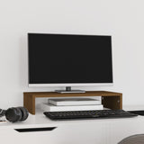 Vidaxl monitorstandaard 50x27x10 cm massief grenenhout honingbruin - afbeelding 3