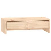 Vidaxl monitorstandaard 50x27x15 cm massief grenenhout - afbeelding 2