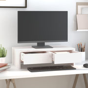 Vidaxl monitorstandaard 50x27x15 cm massief grenenhout wit - afbeelding 3