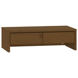 Vidaxl monitorstandaard 50x27x15 cm massief grenenhout honingbruin - afbeelding 2