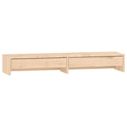 Vidaxl monitorstandaard 100x27x15 cm massief grenenhout - afbeelding 2