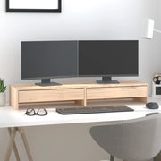 Vidaxl monitorstandaard 100x27x15 cm massief grenenhout - afbeelding 1