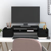 Vidaxl monitorstandaard 70x27,5x15 cm massief grenenhout zwart