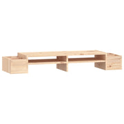 Vidaxl monitorstandaard 100x27,5x15 cm massief grenenhout - afbeelding 2