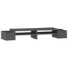 Vidaxl monitorstandaard 100x27,5x15 cm massief grenenhout grijs