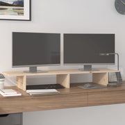 Vidaxl monitorstandaard 100x27x15 cm massief grenenhout - afbeelding 1