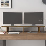 Vidaxl monitorstandaard 100x27x15 cm massief grenenhout honingbruin - afbeelding 3