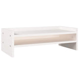Vidaxl monitorstandaard 50x24x16 cm massief grenenhout wit - afbeelding 2