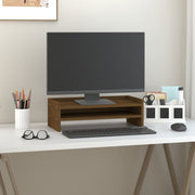 Vidaxl monitorstandaard 50x24x16 cm massief grenenhout honingbruin - afbeelding 3