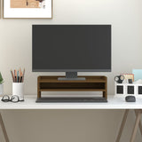 Vidaxl monitorstandaard 50x24x16 cm massief grenenhout honingbruin - afbeelding 1