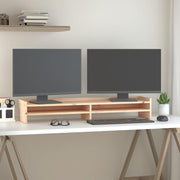 Vidaxl monitorstandaard 100x24x16 cm massief grenenhout - afbeelding 3