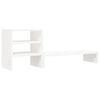 Vidaxl monitorstandaard 81x20x30 cm massief grenenhout wit
