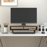 Vidaxl monitorstandaard 60x27x14 cm massief grenenhout honingbruin - afbeelding 3