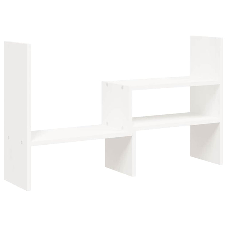 Vidaxl monitorstandaard (39-72)x17x43 cm massief grenenhout wit