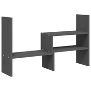 Vidaxl monitorstandaard (39-72)x17x43 cm massief grenenhout grijs - afbeelding 2